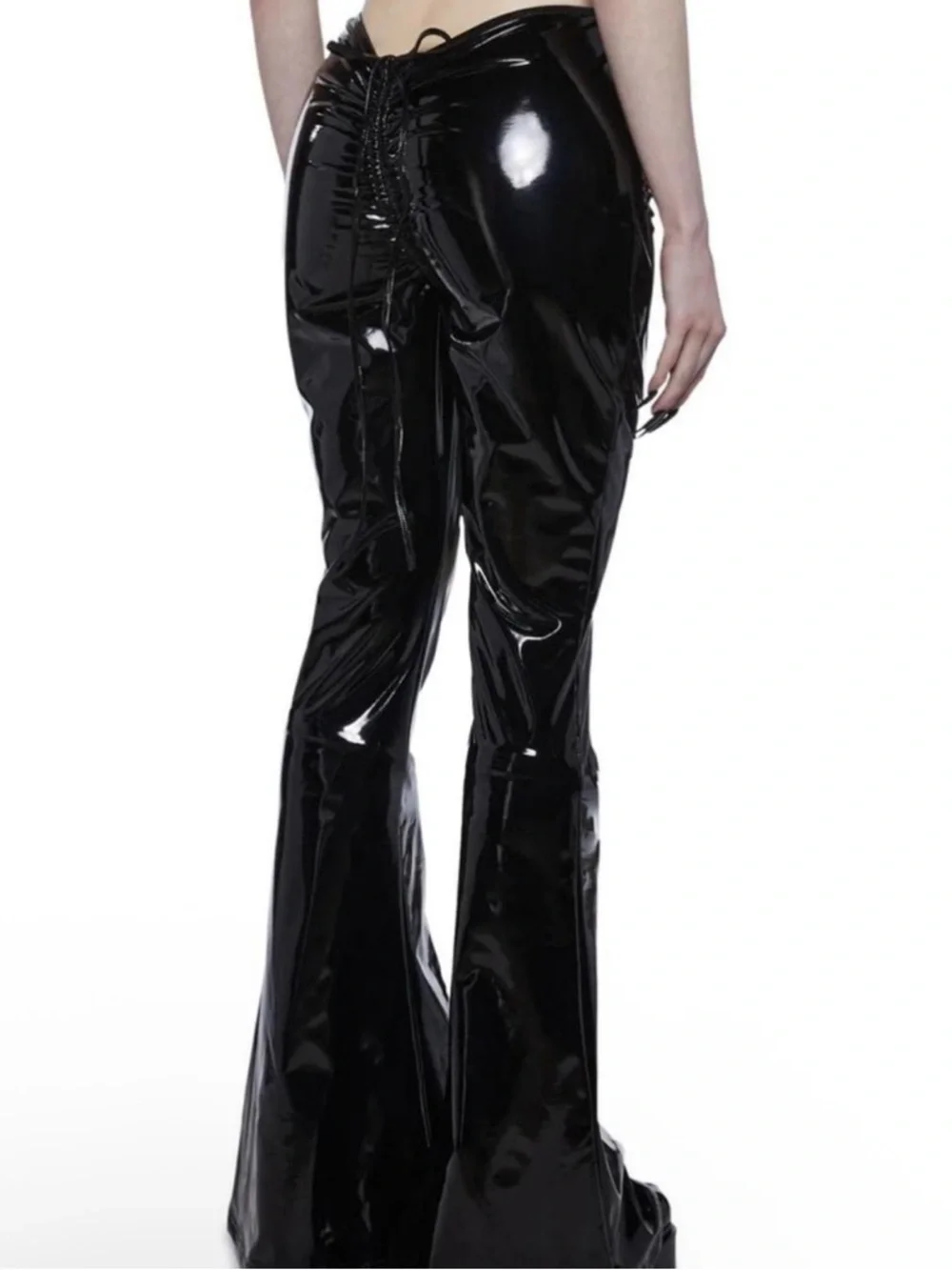 Dolls Kill Flare Lace-Up Pants - Picture 4 of 4